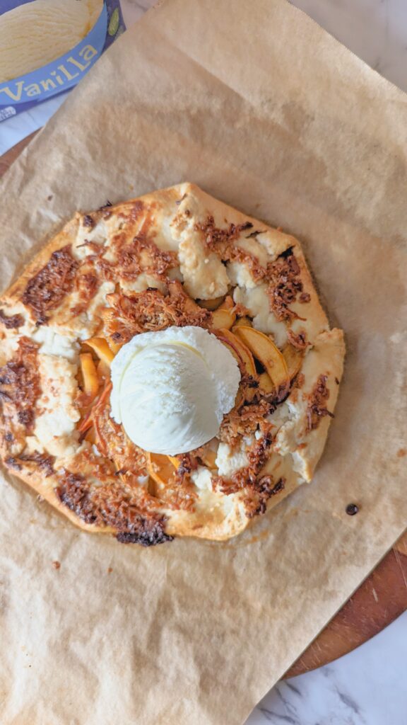 peach galette