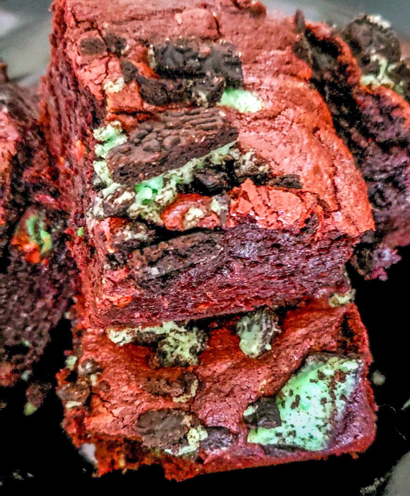 mint oreo brownie