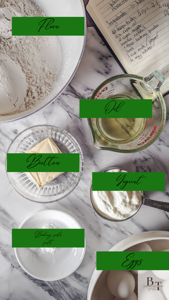 ingredients for white cake