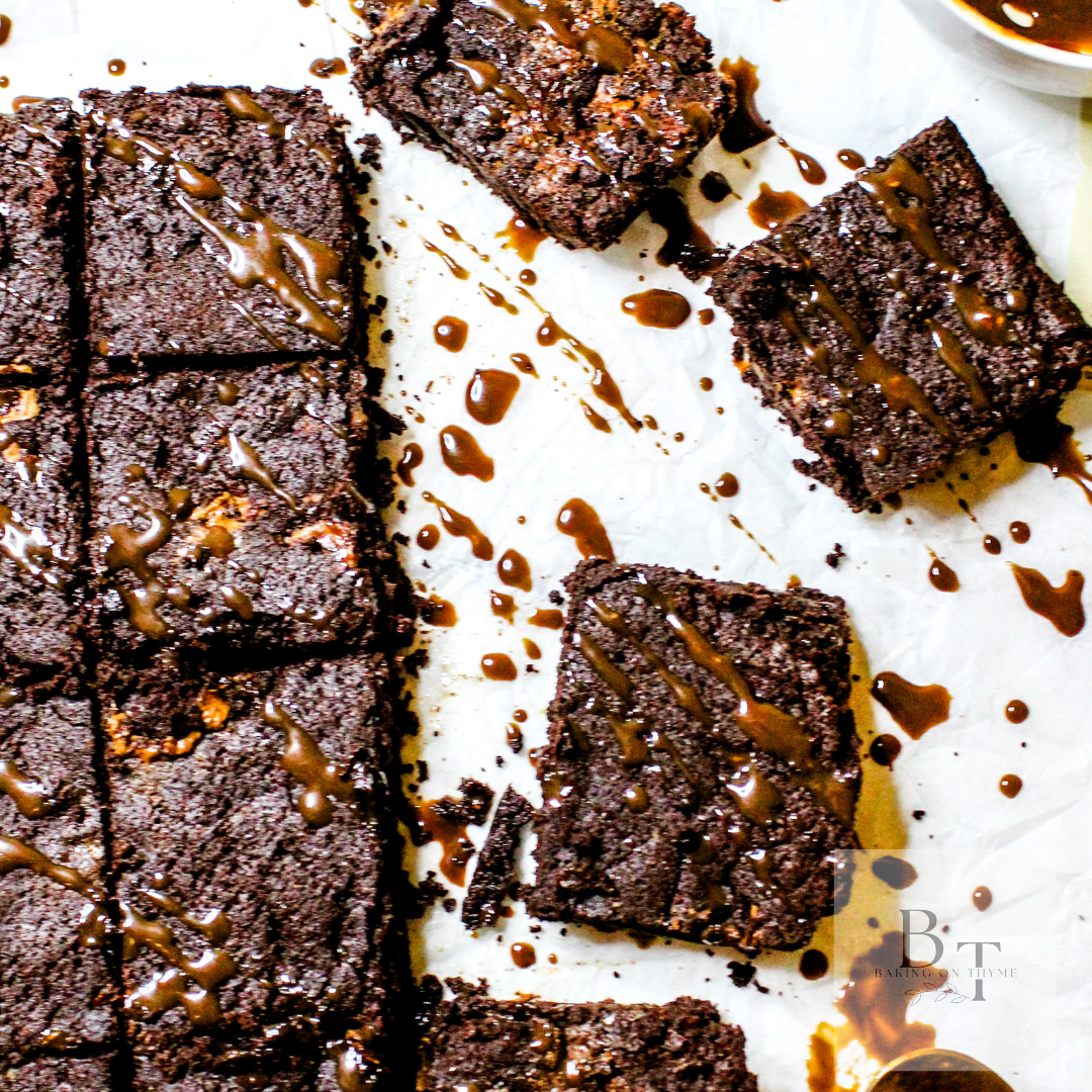 chocolate brownies in sqaures