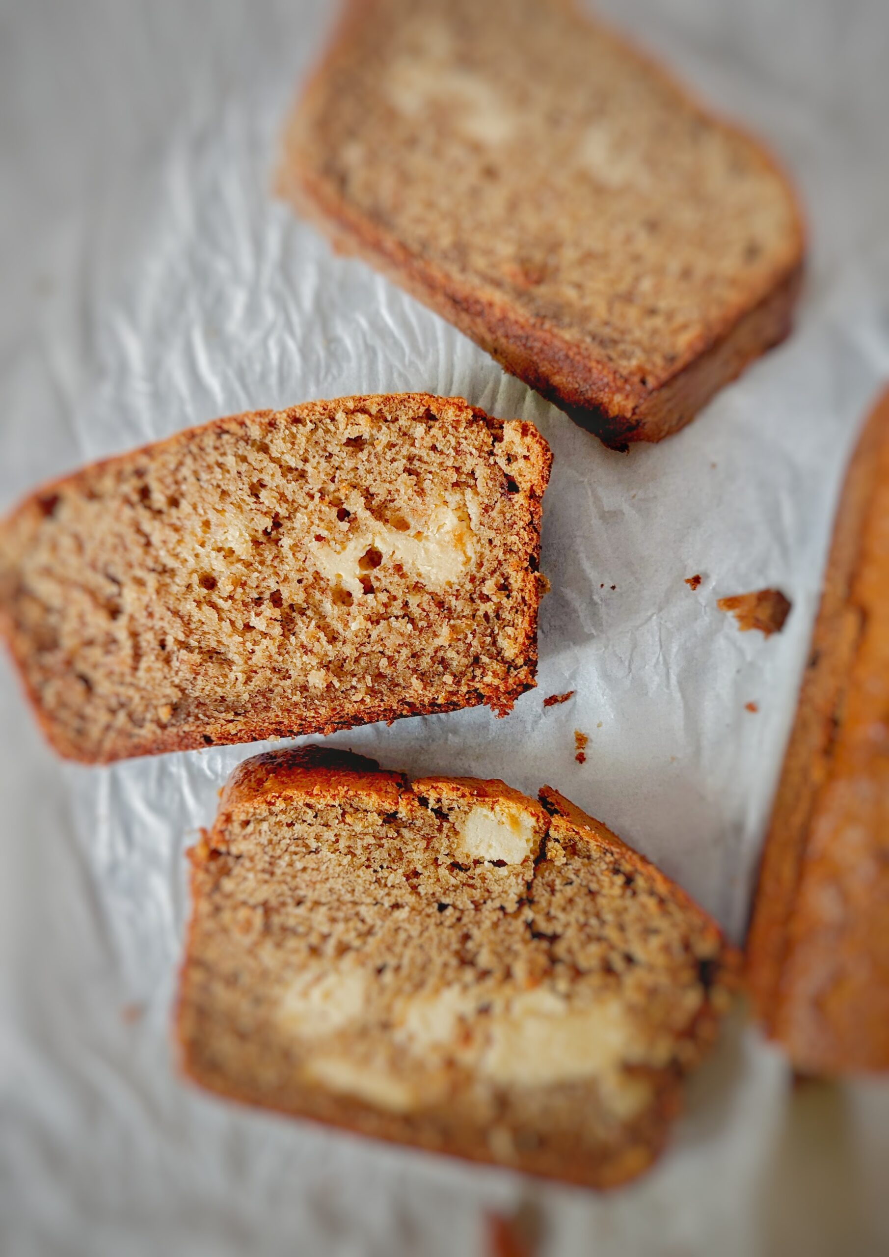 banana bread with cream cheese
