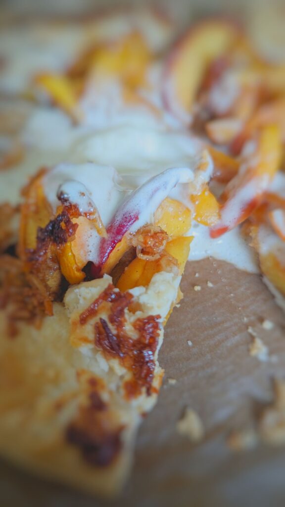 peach galette