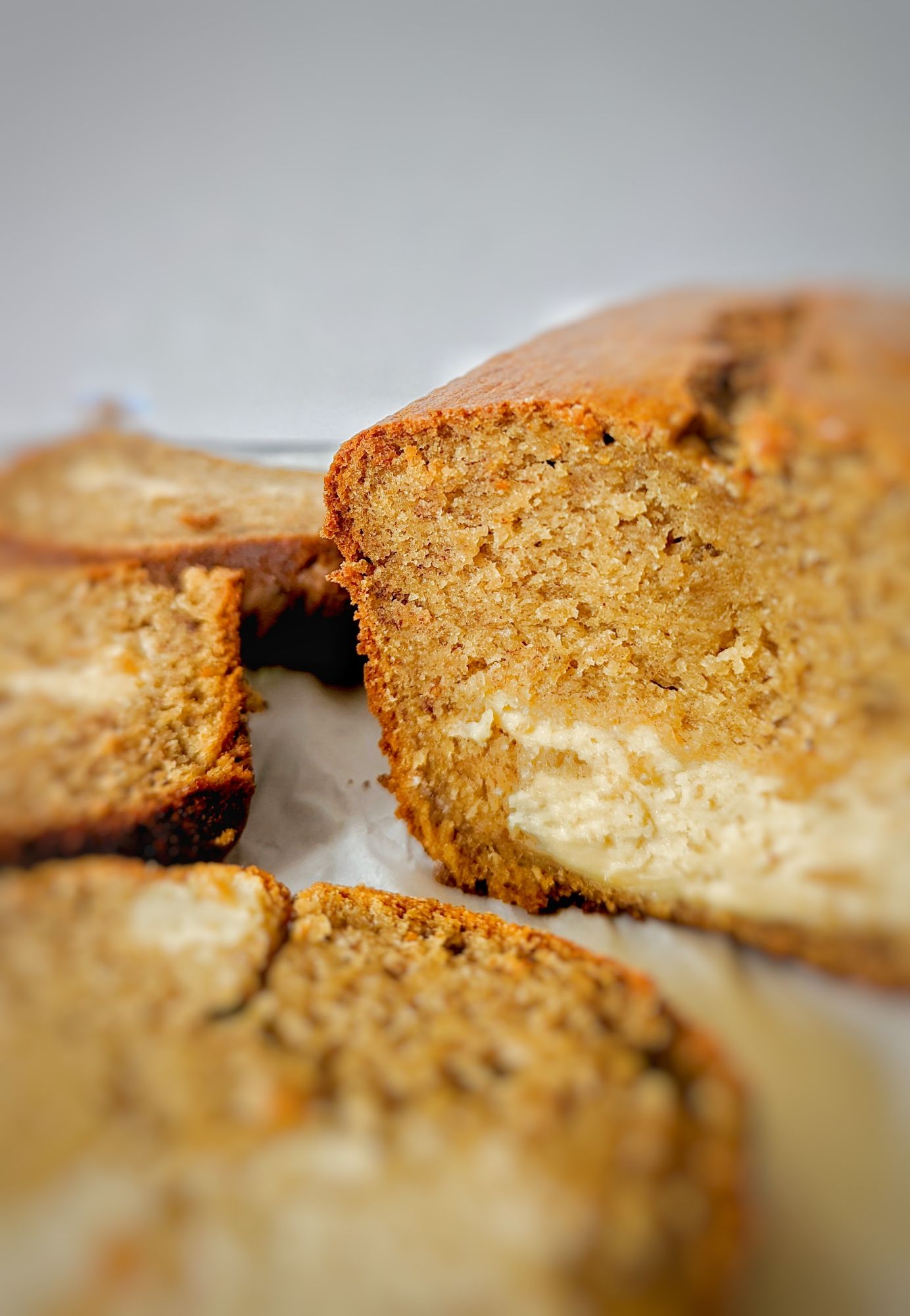 banana bread with cream cheese