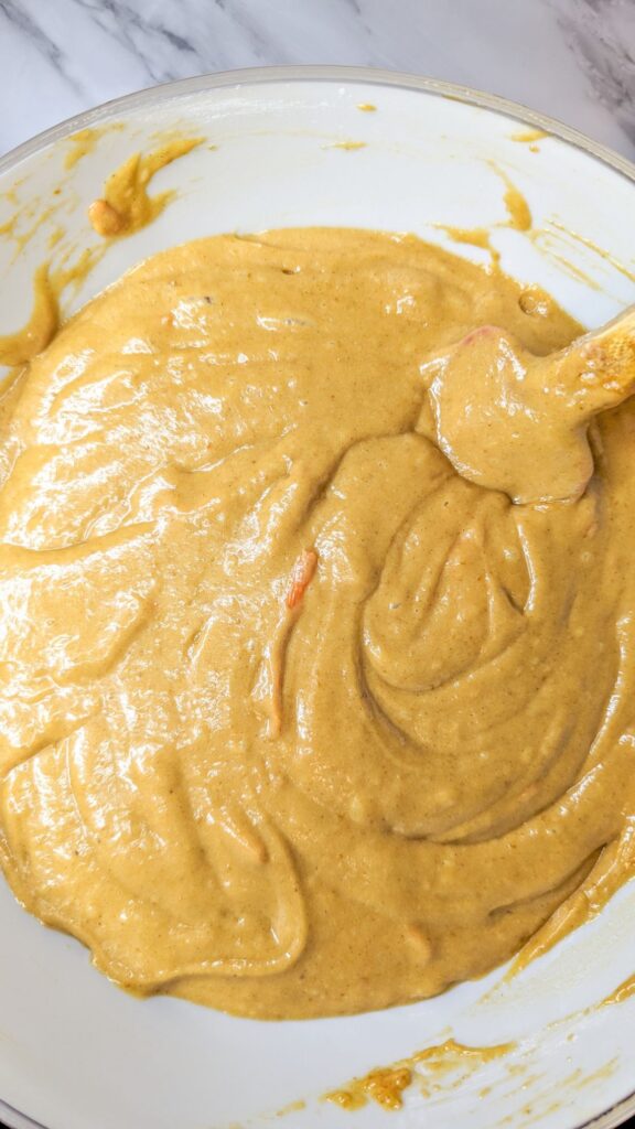Pumpkin Carrot Bundt Cake batter