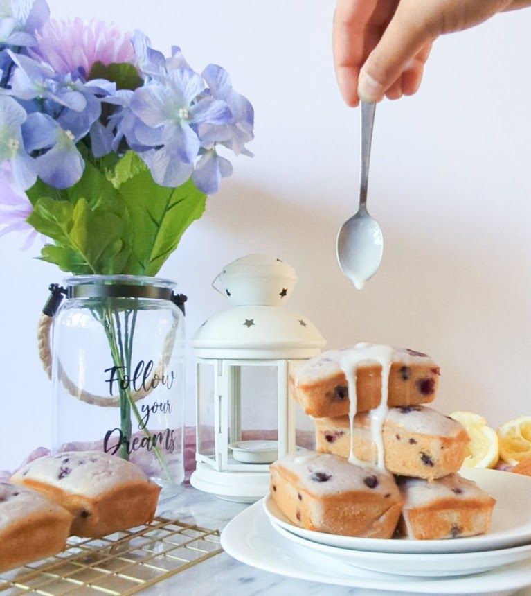 blueberry lemon mini loaf