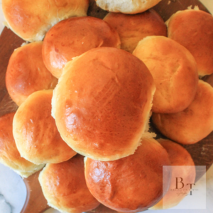 Soft and fluffy hamburger buns