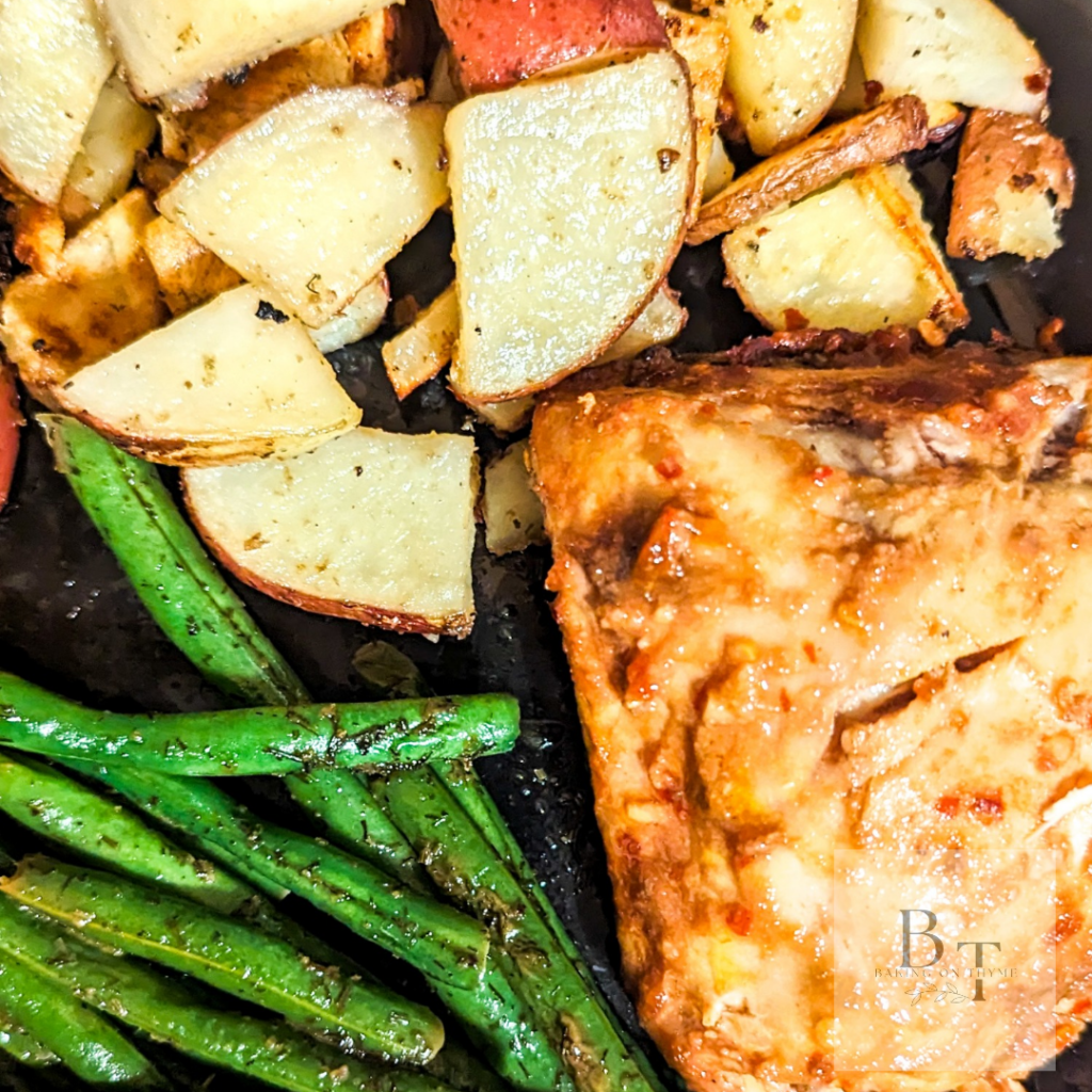 chicken potatoes and green beans