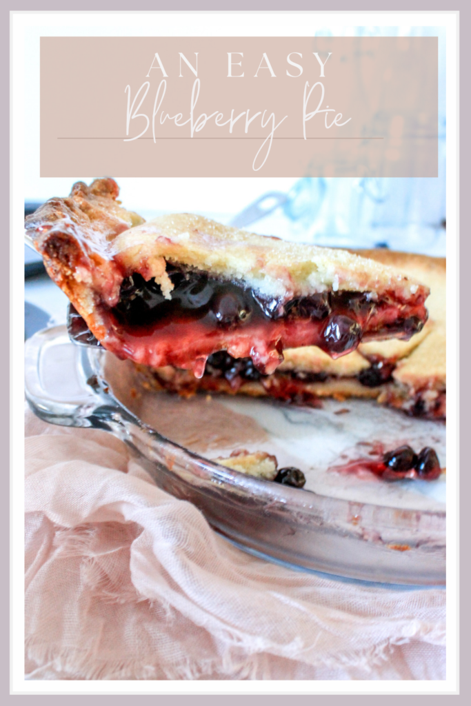 easy blueberry pie