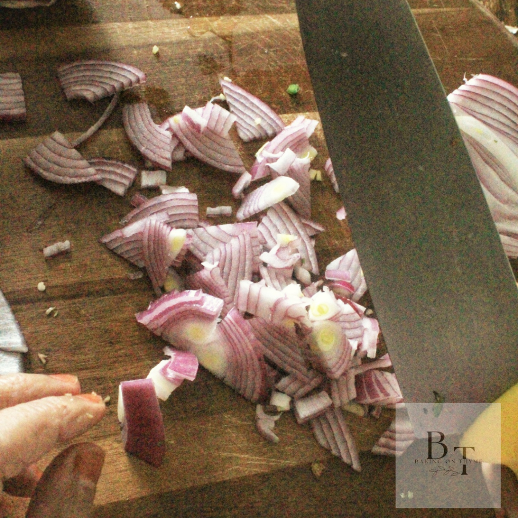 chopped onions