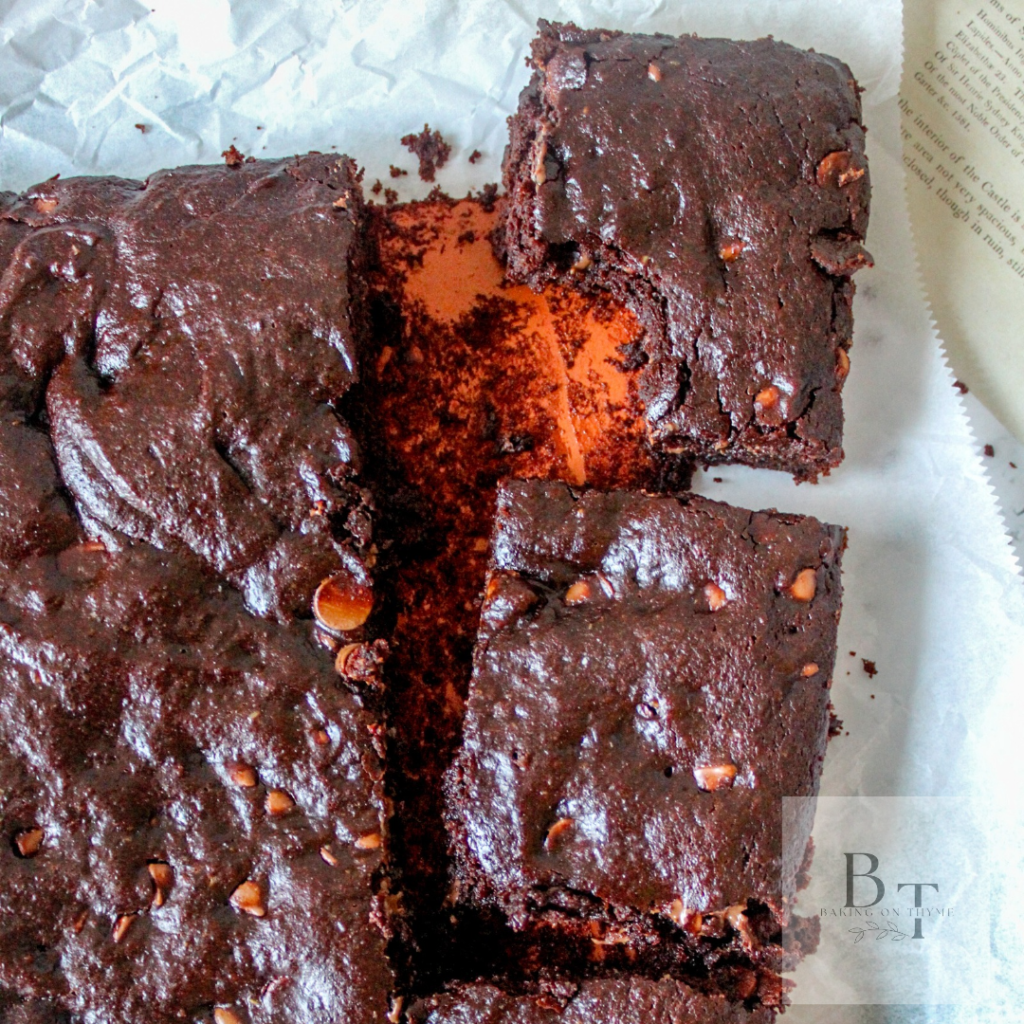 baked Homemade Avocado Brownies
