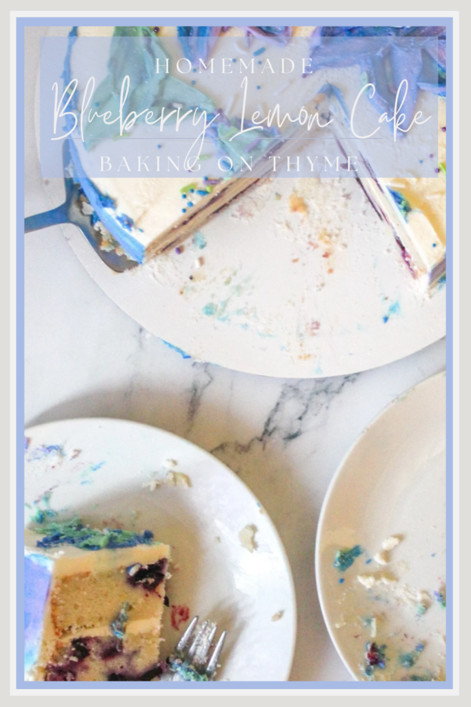 blueberry lemon cake template