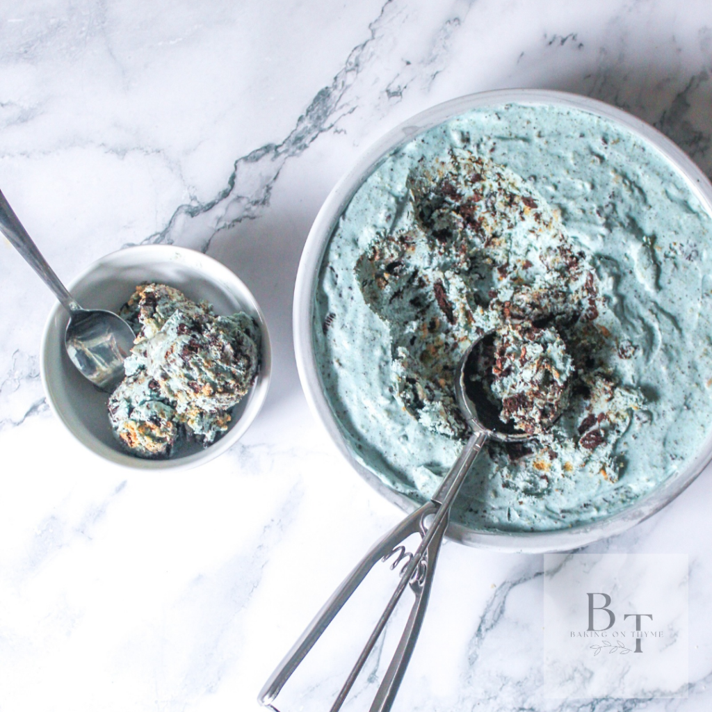 Homemade Cookie Monster Ice Cream