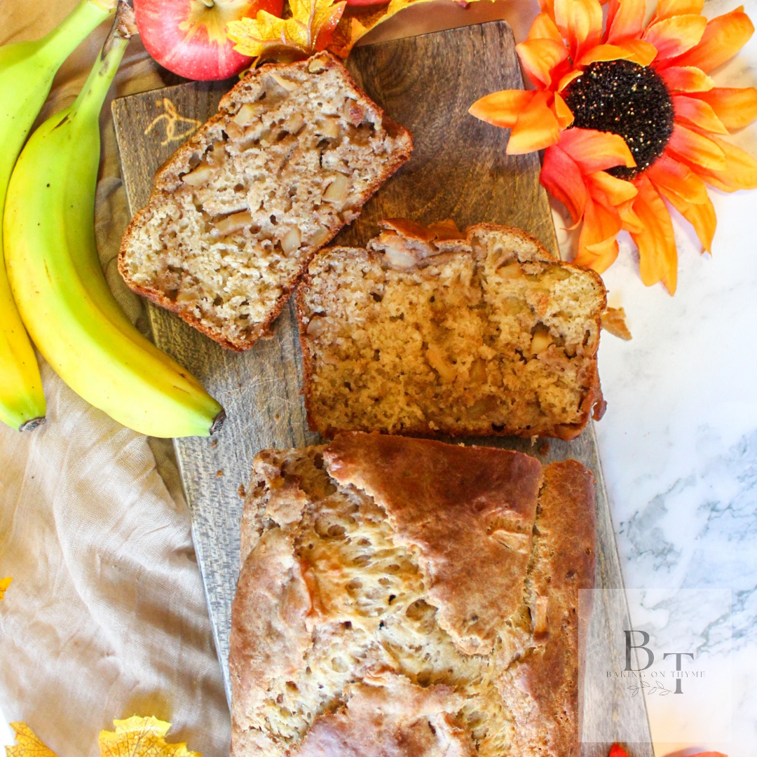 Apple Pie Banana Bread - slices