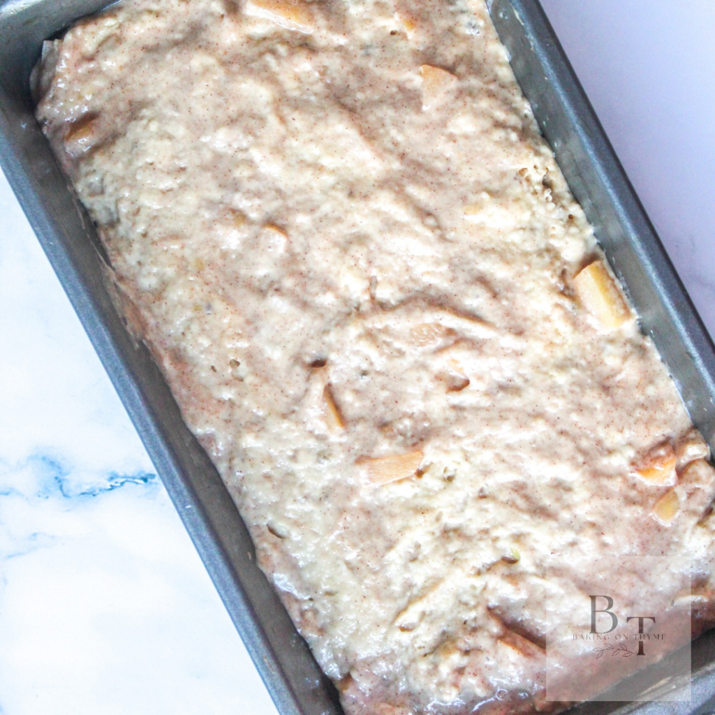 Apple Pie Banana Bread - batter
