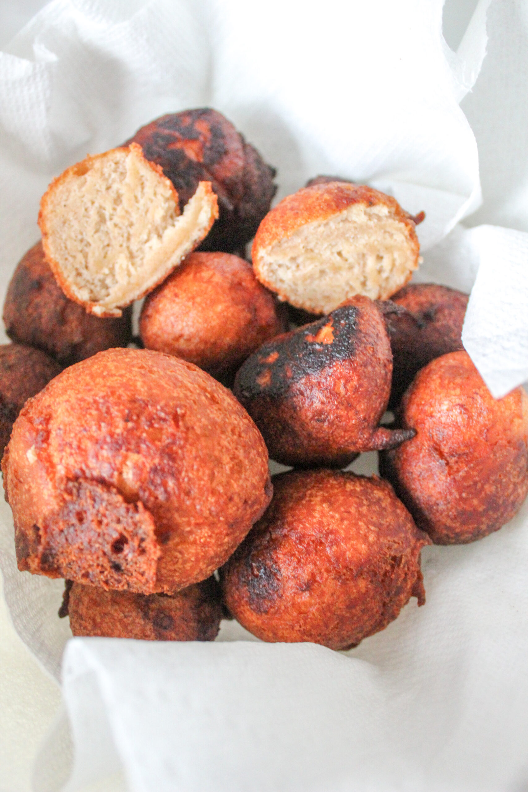 Homemade banana Gulgulas