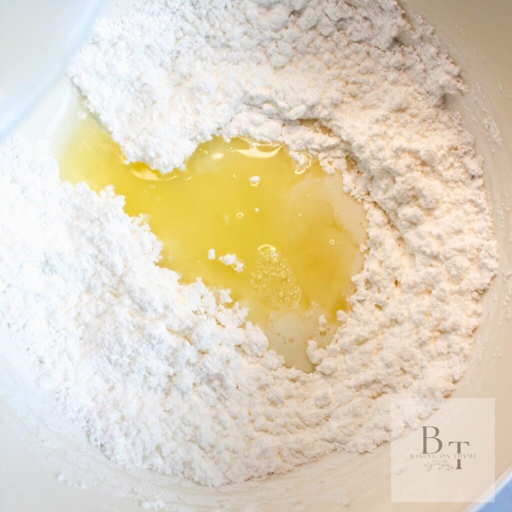 Lemon Glaze Recipe - dry ingredients