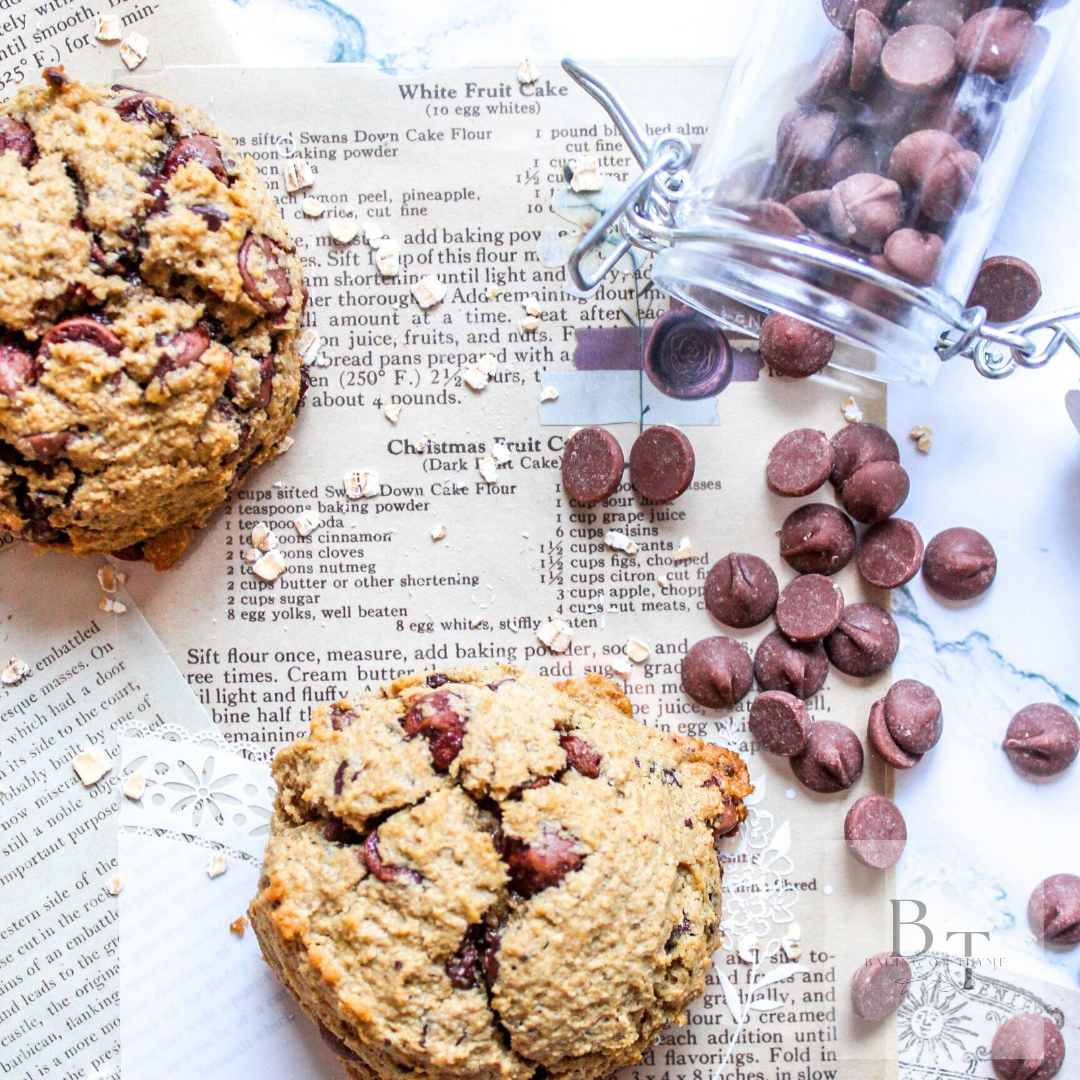 Oat Flour Chocolate Chip Cookies