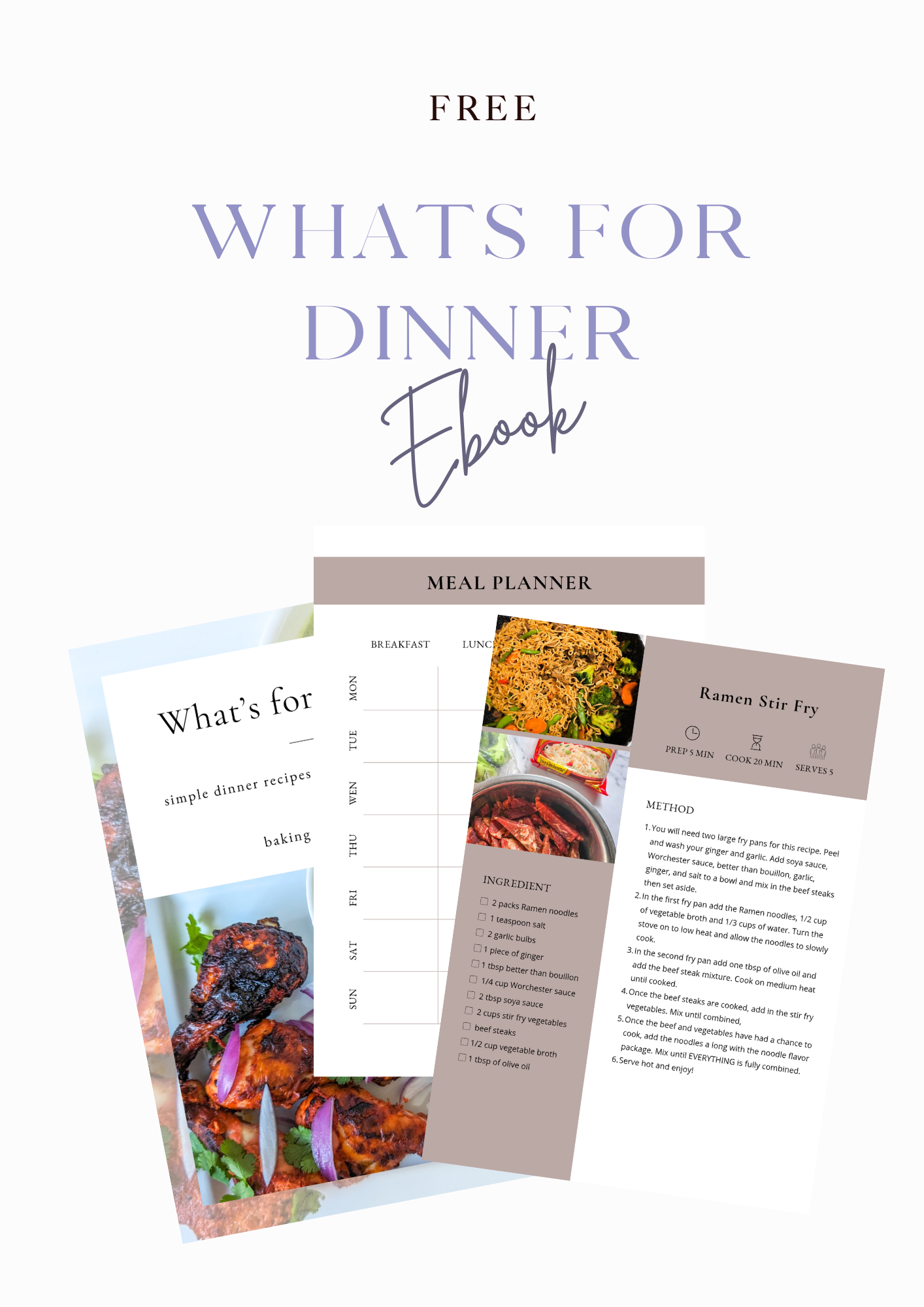 Freebie - What's for dinner ebook