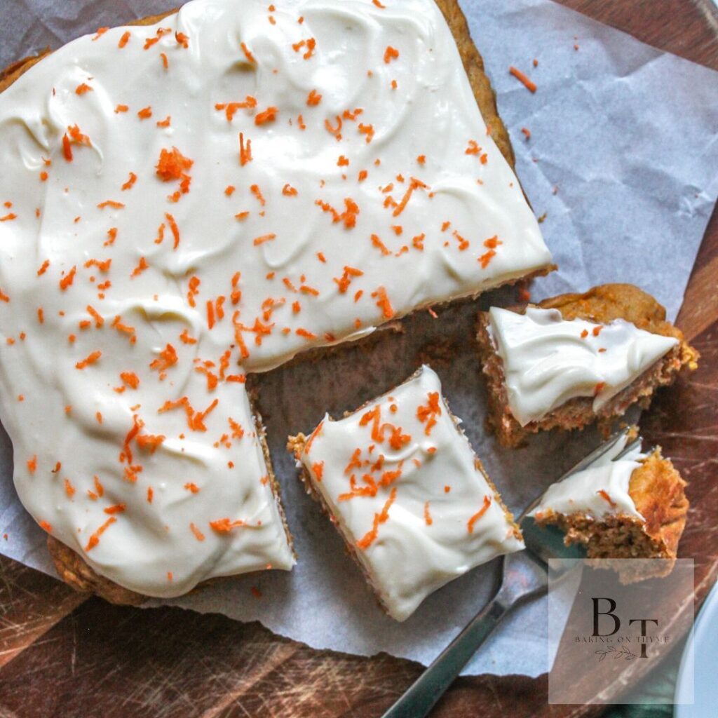 Small Batch Carrot Sheet Cake