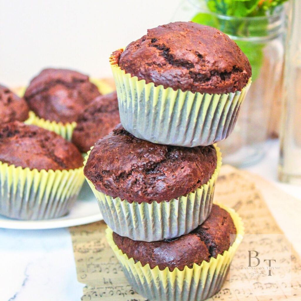 Homemade Chocolate Banana Muffins