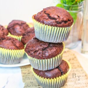 Homemade Chocolate Banana Muffins