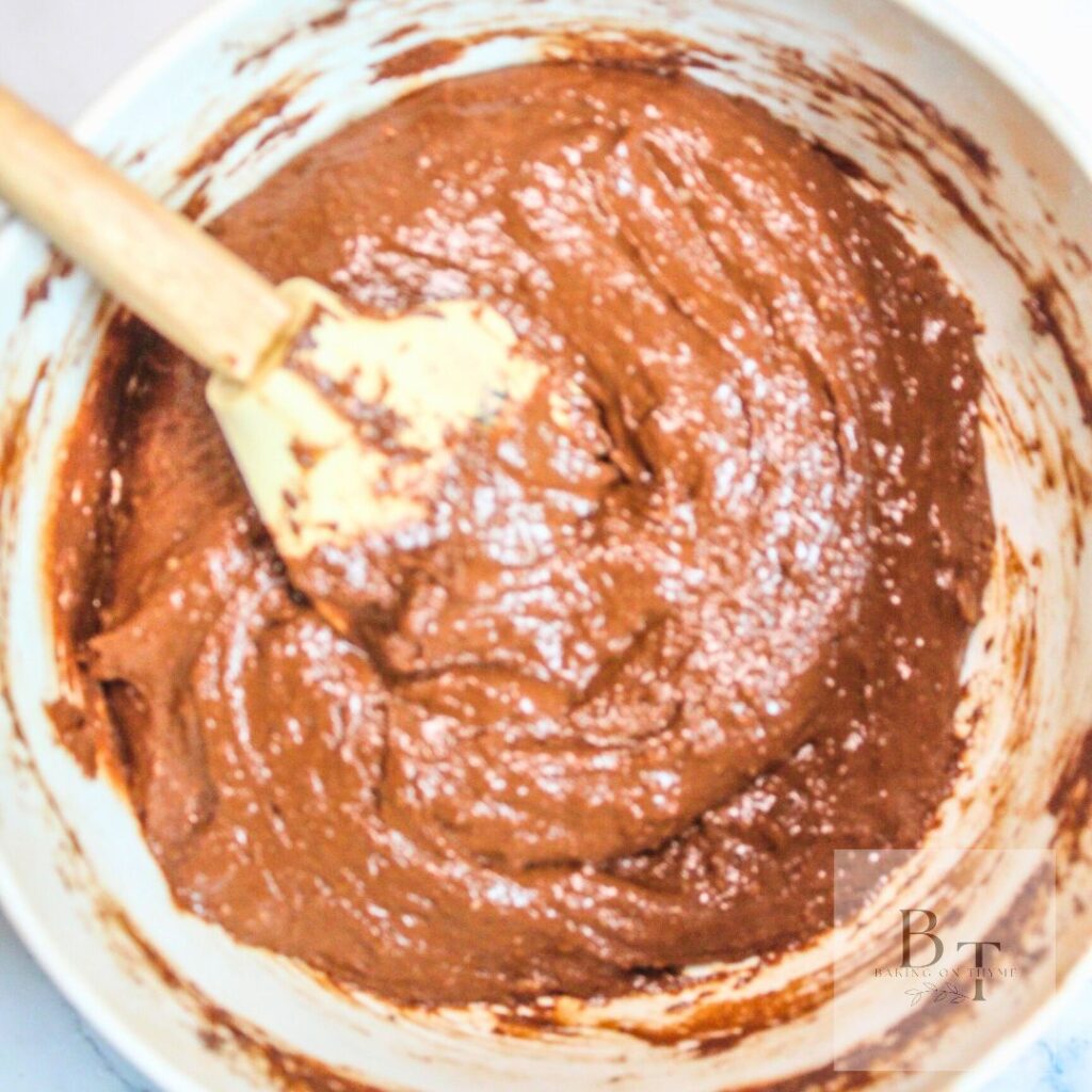 wet ingredients Homemade Chocolate Banana Muffins