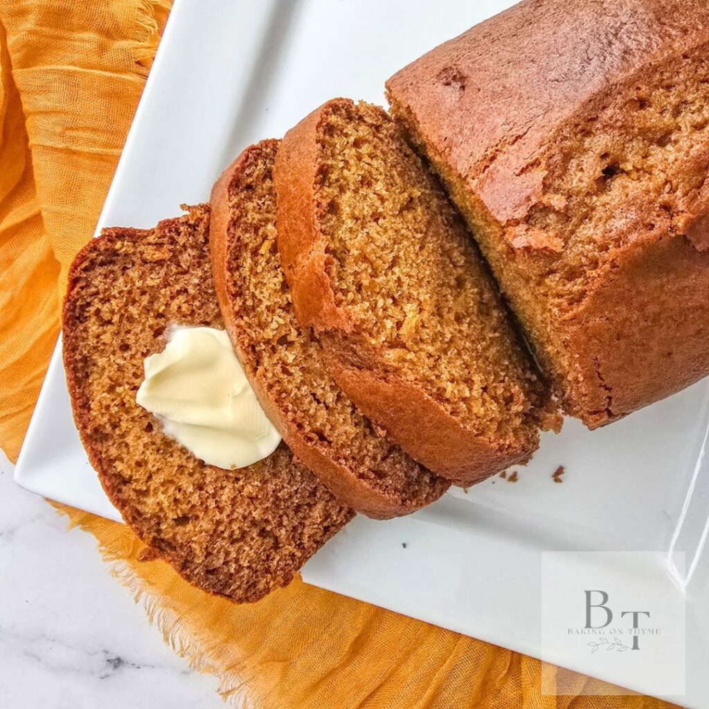 homemade pumpkin bread