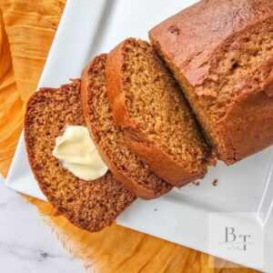 Homemade pumpkin bread