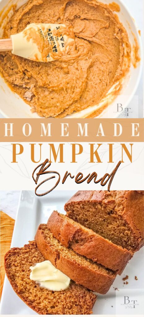 homemade pumpkin bread