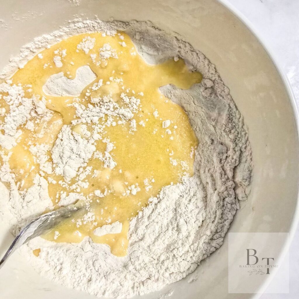 dry ingredients for Melted Butter Pie Crust