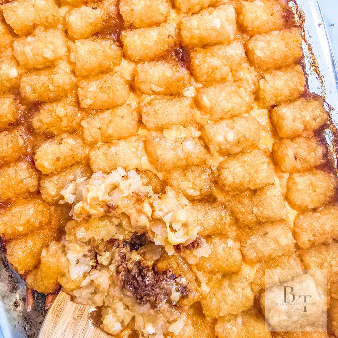 Sloppy Joe Tater Tot Casserole