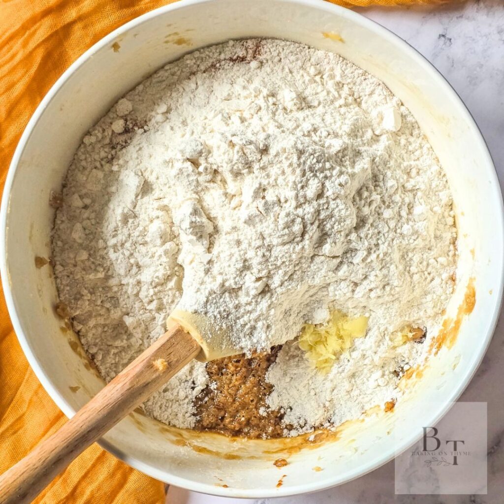 Homemade Gingerbread Cookies - dry ingredients