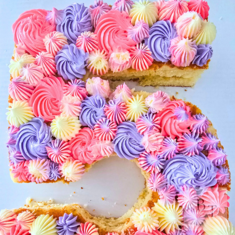 Vanilla Number Cake
