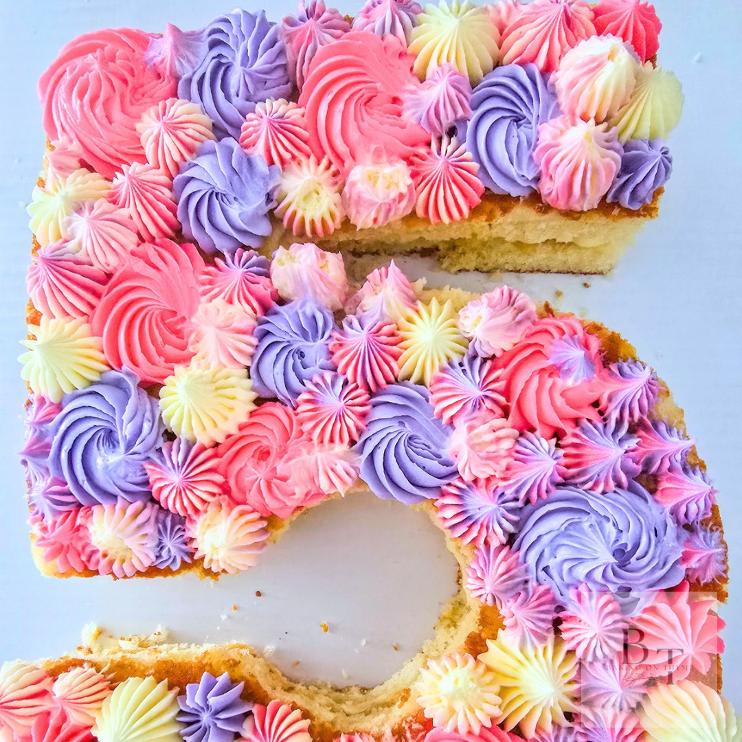 Vanilla Number Cake