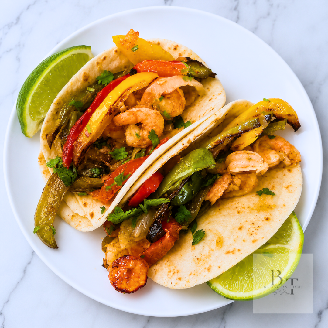Sheet Pan Shrimp Fajitas