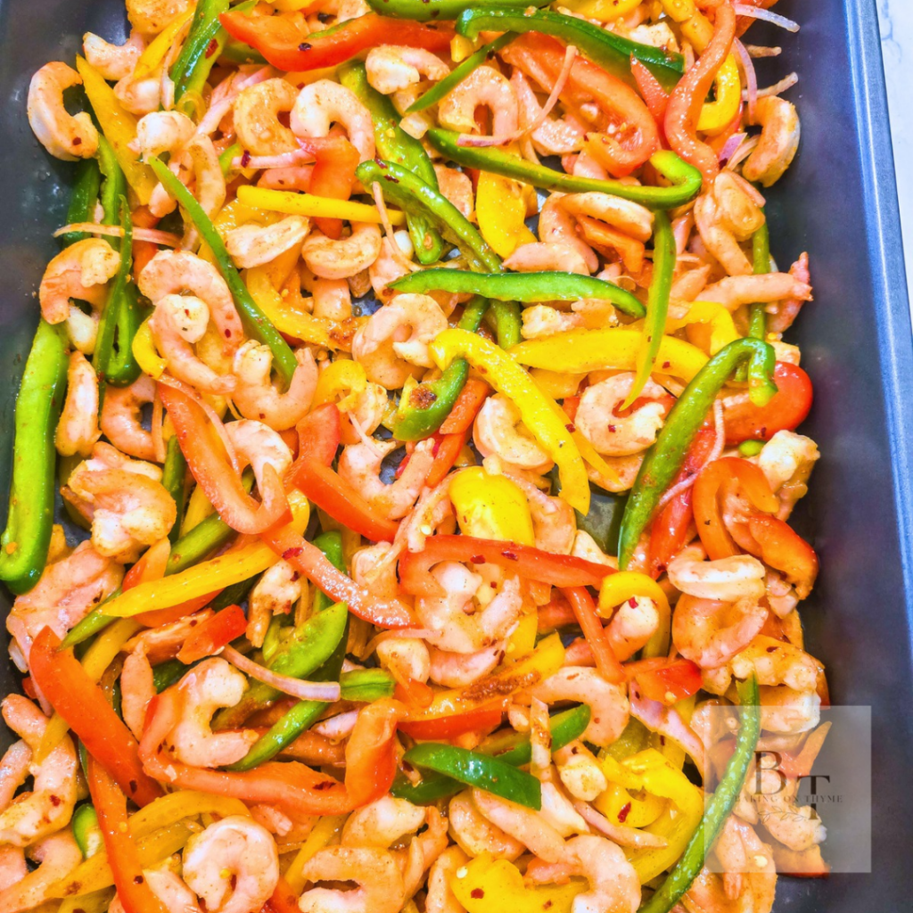 Sheet Pan Shrimp Fajitas 3