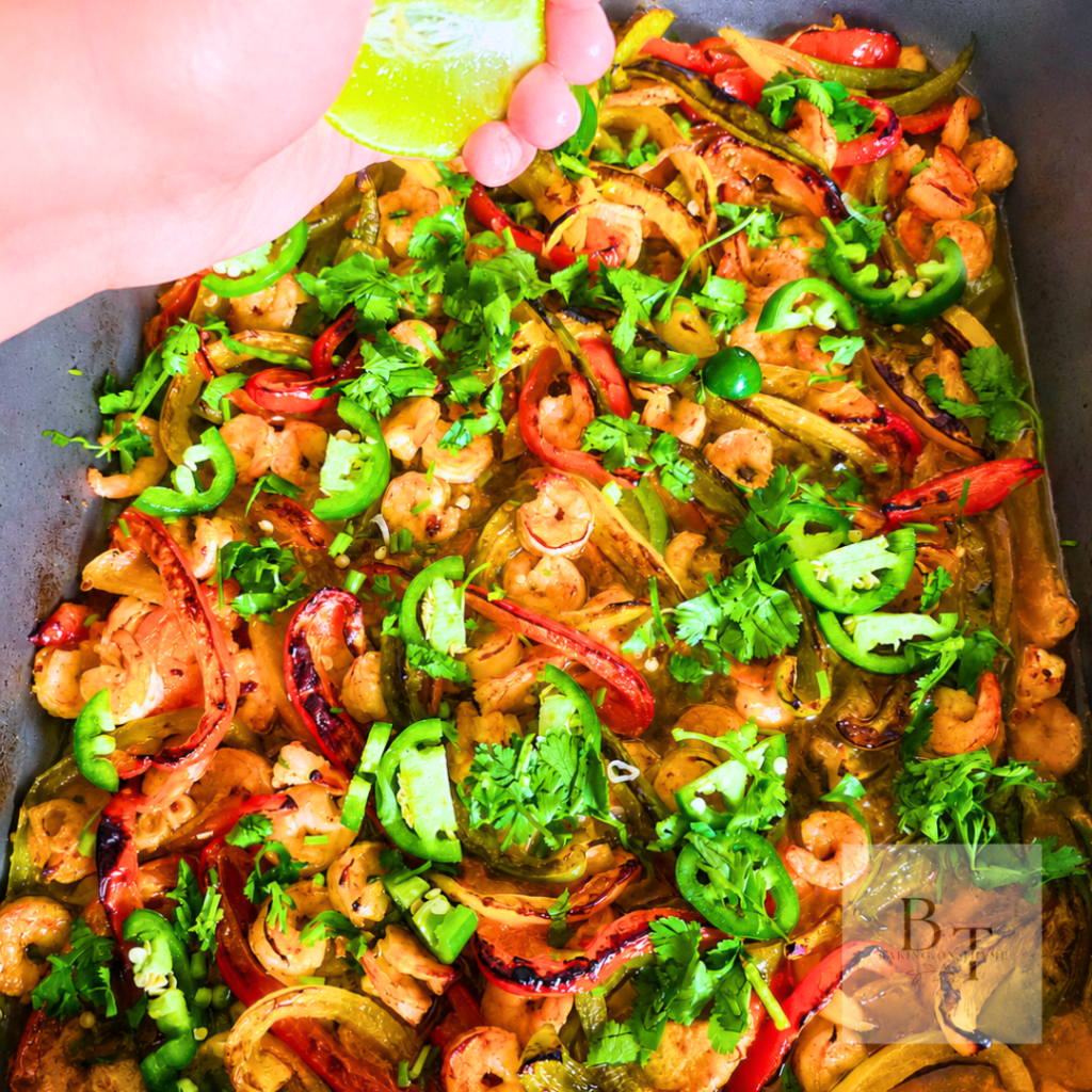 Sheet Pan Shrimp Fajitas 4