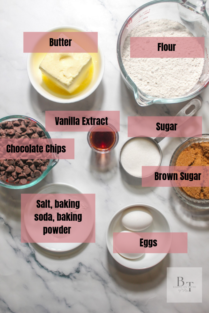 Classic Chocolate Chip Cookies ingredients