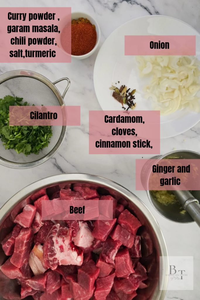 Ingredients Indian Beef Curry Recipe