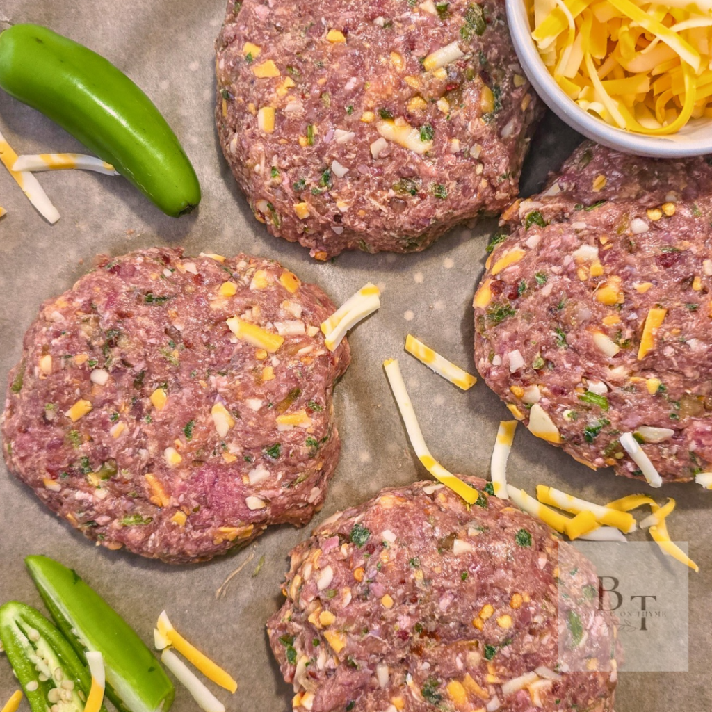 Jalapeno Cheddar Beef Burger Recipe 1 