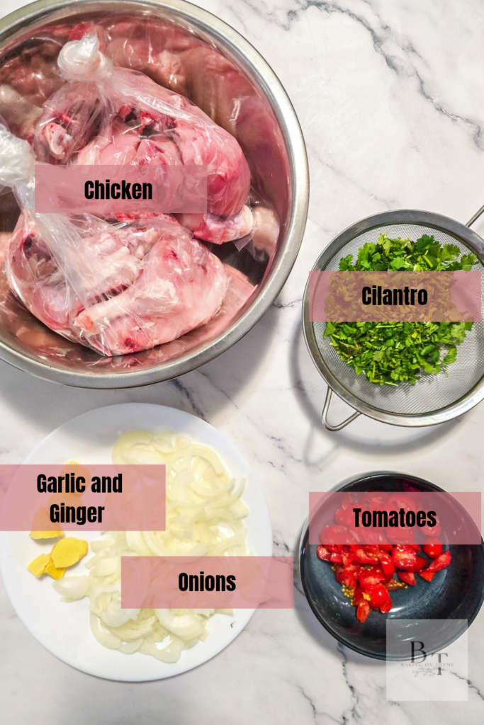 Homemade Chicken Curry Ingredients 