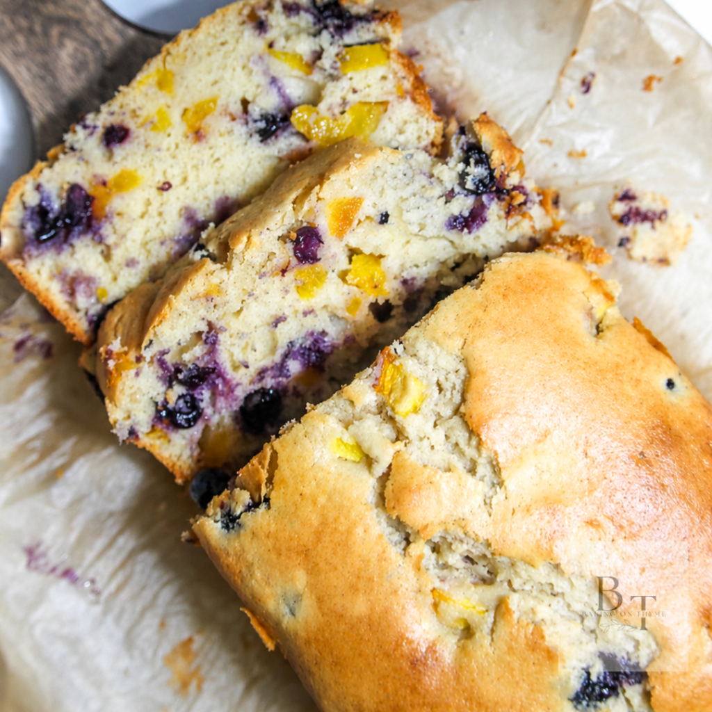 Peach Blueberry Loaf Recipe