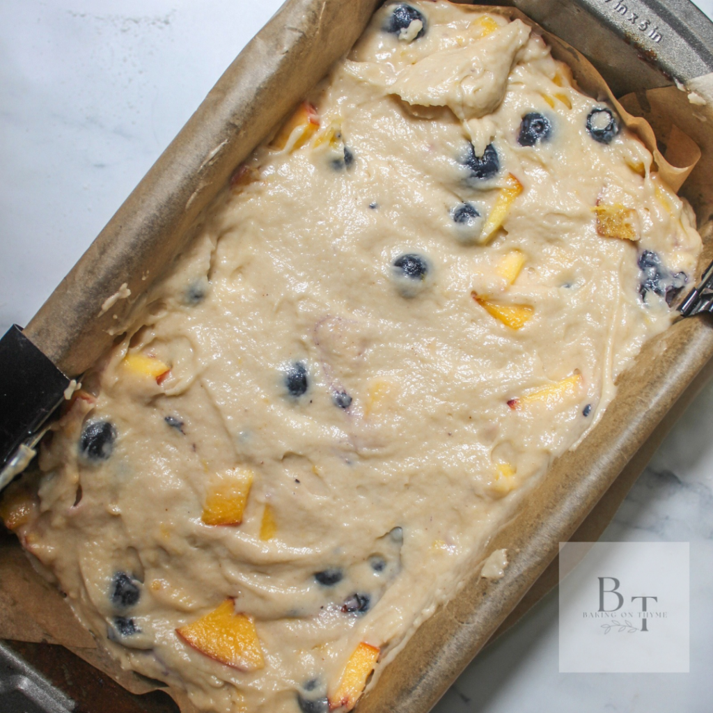 Peach Blueberry Loaf Recipe